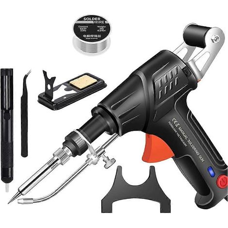 Outil de soudage industriel chauffant intégré Rectionrae, kit de soudage Rectionrae, fer à souder multifonctionnel noir, prise standard américaine (1/5)