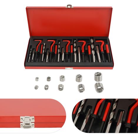131-tlg Gewinde Reparatur Set Helicoil Auto Motor Werkzeug Satz M5,M6,M8,M10,M12 (1/5)