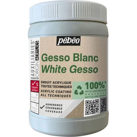 Gesso - PEBEO - Studio Green - Blanc - Mat - 225ml