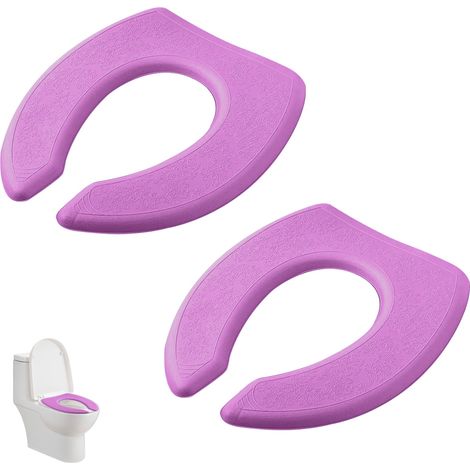 Coussin Pour Abattant De Toilette En Mousse EVA - Étanche V-Forme - Auto-Adhésif - Universel Tous Types D'Abattants - 2 Pièces (1/5)