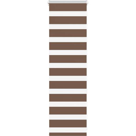 Doppelrollo Braun 50x100 cm Stoffbreite 45,9 cm Polyester