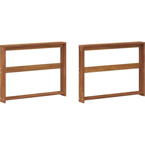 Armlehne 2 stk. Natur 78 x 10 x 61 cm Massivholz Akazie vidaXL (1/5)
