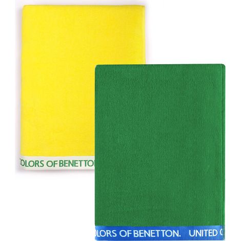 SET 2 TOALLA DE PLAYA 90X160CM 380GSM VELOUR 100%ALGODON CASA BENETTON (1/5)