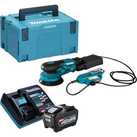 Makita BO 001 CGT101 Levigatrice rotorbitale a batteria 40 V max. 125 mm 5,0 mm di corsa Brushless + 1x batteria ricaricabile 5,0 Ah + caricabatterie + Makpac (1/5)