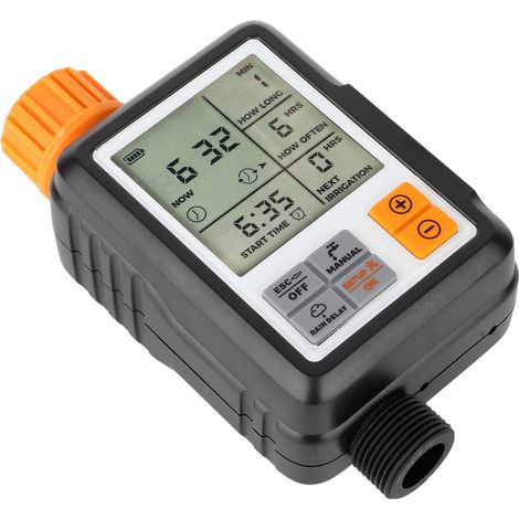 Arroseur automatique intelligent avec écran LCD électronique pour jardin, système de contrôle d'irrigation programmateur d'eau. (1/5)
