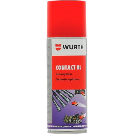 Spray de contact OL - Désoxydeur - Elimine les grésillements - 200 ml - rouge (1/2)