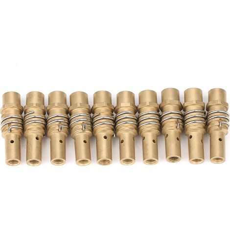 Ej.Life 10pcs Porte-embouts Buse Soudage MIG Consommable Accessoire pour Chalumeau Torche 15AK, Accessoire pour Soudage MIG Accessoires et pièces détachées pour fer à souder électrique (1/5)