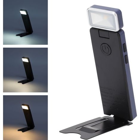 Einfache Leselampe für Büro oder Arbeitszimmer, USB-Klemmleuchte, faltbare Klemmleuchte mit Timer (1/5)