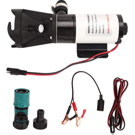 45 l/min (12 gpm) Gleichstrom-Selbstansaugende Industrie-Membranpumpe für Wohnmobile, Boote, Schiffe, Yachten, 12 V (1/5)