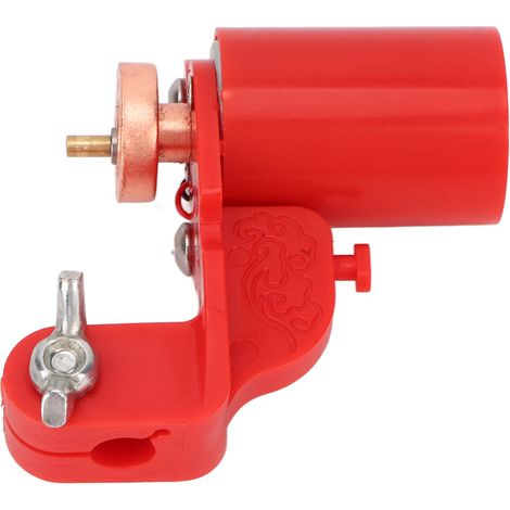 machine à tatouer à moteur rotatif à excentrique réglable manuel rouge (1/5)