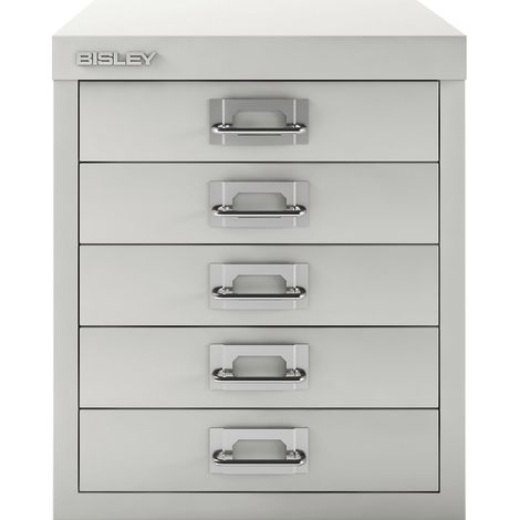 BISLEY, MultiDrawer™ série 39, format A4, 5 tiroirs, blanc (1/4)