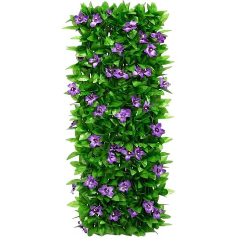 1 Clôture décorative, système télescopique, imitation feuilles, bois durable, extérieur jardin (1/5)
