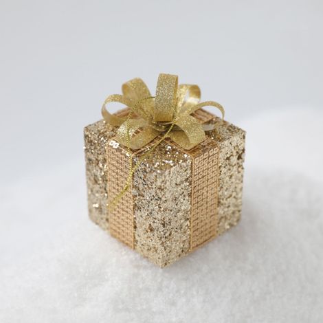 Boîte-Cadeau De Noël - Décoration En Mousse Pour Arbre De Noël - Accessoire De Décoration Festive - 1 Pièce (1/4)