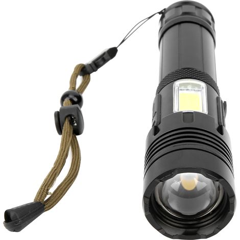 Lampe torche XHP70+COB à lumière rouge et blanche, forte luminosité, zoom, rechargeable (1/5)