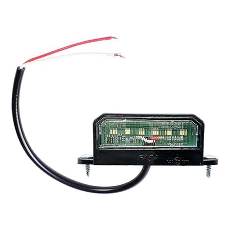 LED Eclairage Plaque d'Immatriculation 12V24V Feux Arrière Étanche pour Camion/Camionnette/Remorque/Voiture/Moto (1/2)