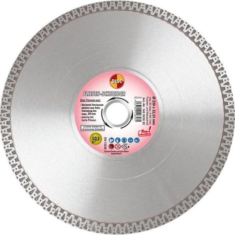 Fliesen-Schneider 230x10x22,2 dünne Präzisionsfliesenscheibe