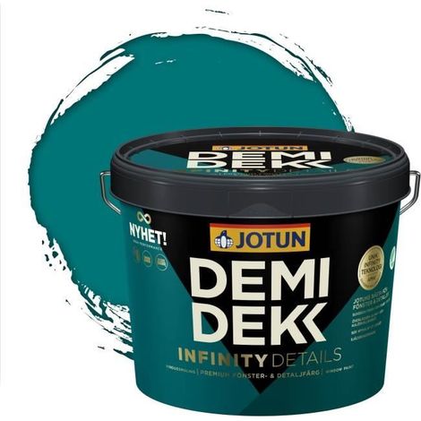 Peinture Bois - JOTUN - Lasure Opaque Satinée - RAL 5021 - Bleu D'eau - 3L (1/2)