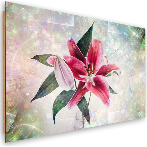 Quadro deco panel, Lily rosa - 60x40 (1/5)