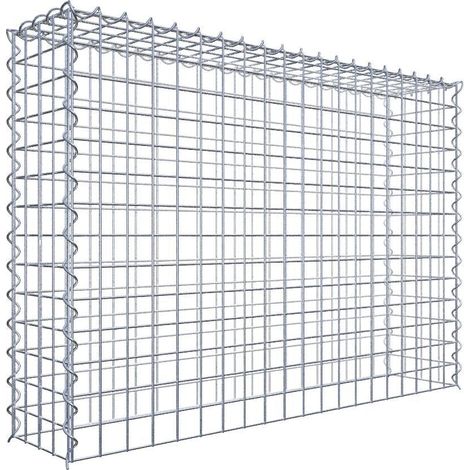 Gabiondeco - Gabion - Element de prolongation en hauteur 100 cm x 70 cm x 20 cm (L x H x P). maille 5 x 5 cm. Spirale. Attention : il manque une grille - Made in Germany (1/5)