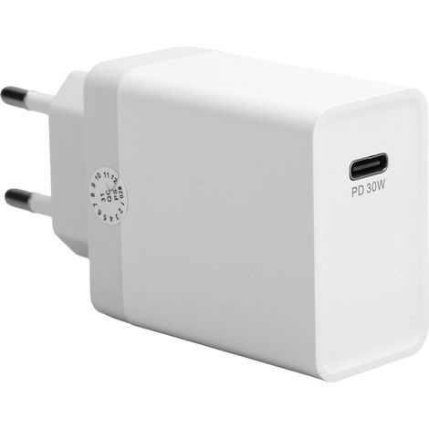 Adaptateur secteur USB Type C, chargeur rapide pour iPhone 12/11 Pro Max X, prise UE 100-240 V