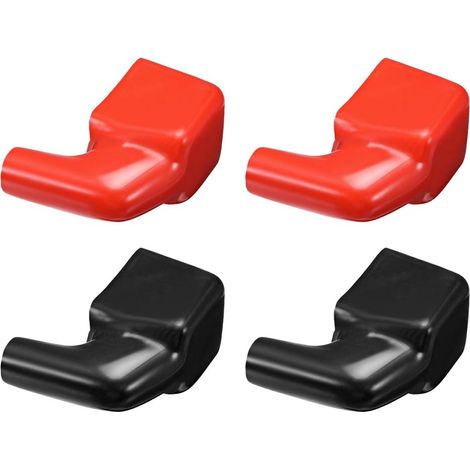 Batterie Borne Isolant Caoutchouc Protecteur Couvertures pour 8mm Borne 15mm Câble Rouge Noir 2 Paires (1/3)