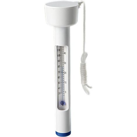 Thermomètre Flottant Blanc pour Piscine 19 cm - jardiboutique