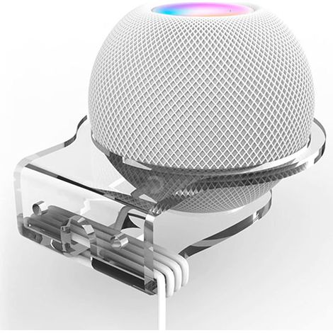 Support mural transparent pour HomePod Mini Gestion des câbles intégrée (1/5)