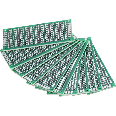 Kit de 10 plaques d'essai universelles double face pour ingénieurs et techniciens (3 cm x 7 cm). (1/5)