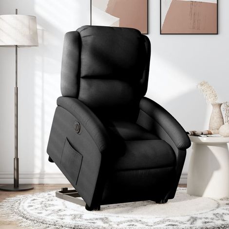 Fauteuil de Salon,Fauteuil inclinable électrique noir tissu CFW31516 (1/5)