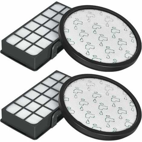 Filtros HEPA para aspiradoras Rowenta X-Trem Power Cyclonic RO6984EA RO6941EA RO6963EA RO6921EA RO6971EA RO6993EA (modelo RO69XX), accesorios de repuesto para filtros ZR006001 (paquete de 2) (1/5)