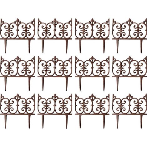 Bordure de jardin en fonte Valentine Lot de 12 (1/3)