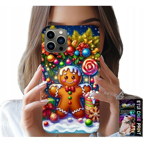 Custodia per iPhone 12 PRO - motivi di pan di zenzero, caramelle, Natale + vetro (1/5)
