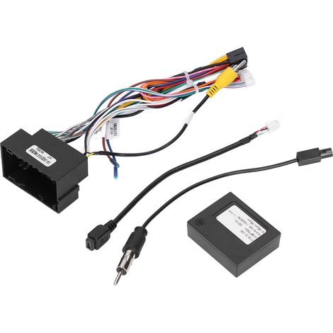 Faisceau de câbles autoradio 16 broches avec boîtier Canbus, remplacement pour Fiat Egea 2015-2018, connecteur ISO, kit audio voiture (1/5)