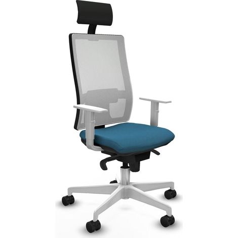 Piqueras y Crespo Horna Chaise de Bureau Blanc Ergonomique (1/3)