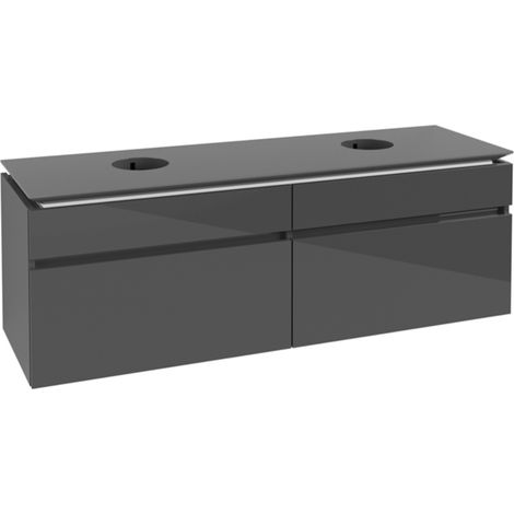 Villeroy & Boch Legato Meuble sous lavabo, 4 tiroirs, pour 2