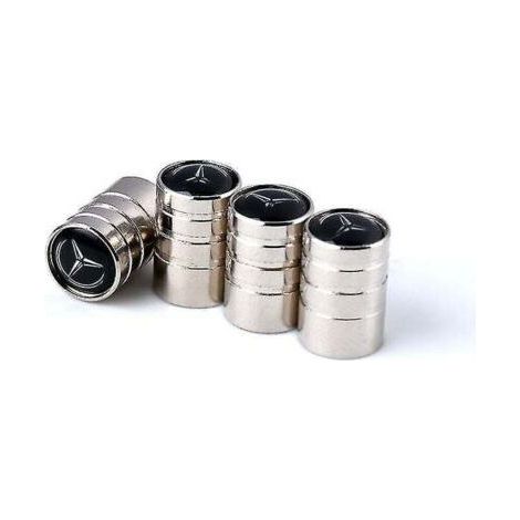 Bouchon de Valve de Pneu de Voiture Bouchon de Valve approprié Bouchon de Valve de Pneu en métal (Mercedes-Benz, 8 Packs) (1/5)