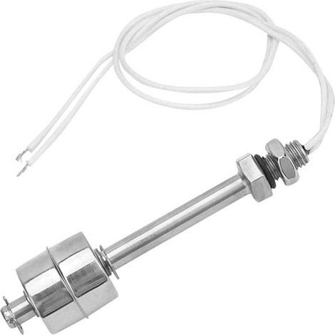 Schwimmerschalter aus Edelstahl, 0–220 V, für Wasserstandsanzeiger in Schwimmbecken, 100 mm (1/5)