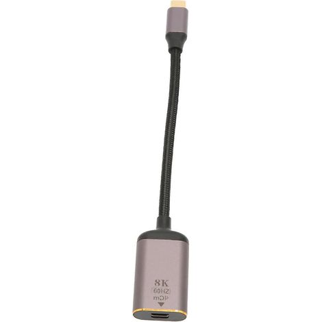 Adaptateur USB-C vers Mini DisplayPort, compatible 8K 60 Hz, plug and play, convient aux appareils et moniteurs USB-C. (1/5)