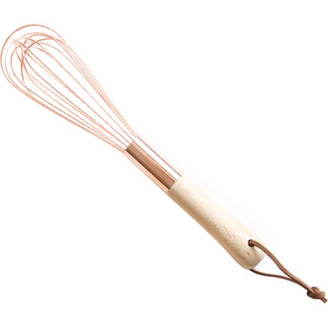Fouet À Oeufs - Acier Inoxydable - Manche En Bois - Pour Mélanger Oeufs Sauce Pâte À Gâteau - 1 Pièce (1/5)