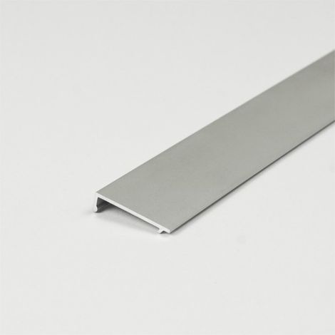PROVISTON Aluminium Abdeckung Silber Eloxiert Für LED Aluminiumprofil 2000 mm Led-Beleuchtung Indirekte Beleuchtung LED Leisten 1 Stück (1/3)