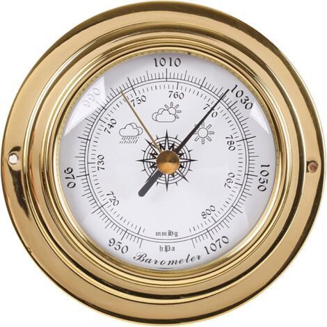 Baromètre mural Thermomètre hygromètre Horloge pour horloge, température et hygromètre Pour intérieur et extérieur Monté au mur Thermomètre mural (1/5)