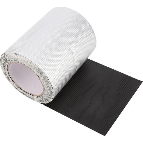 Bande Adhésive En Caoutchouc Butyle - Réparation Étanche Toiture Et Gouttière - Film Aluminium Épais - Résistant Températures Extrêmes - Rouleau 15cm