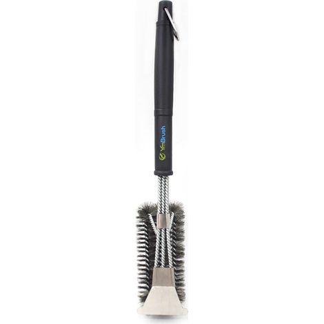 Brosse à barbecue avec spatule en acier inoxydable 304 et long manche – idéale pour les barbecues à charbon ou électriques (1/3)