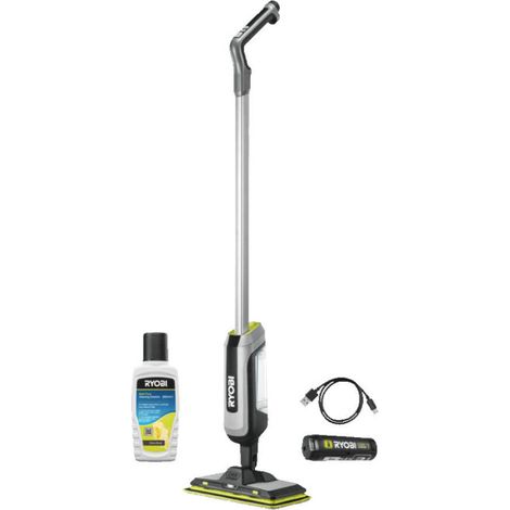 Serpillère vaporisateur 4V RYOBI - 255ml - Batterie 2,0Ah et chargeur - RSM4-120G