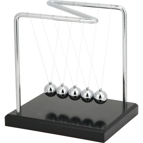 Kugeluhr im Z-Stil, handgefertigtes Deko-Objekt für Büro und Zuhause, schwingendes Pendel, Schreibtischdekoration (1/5)