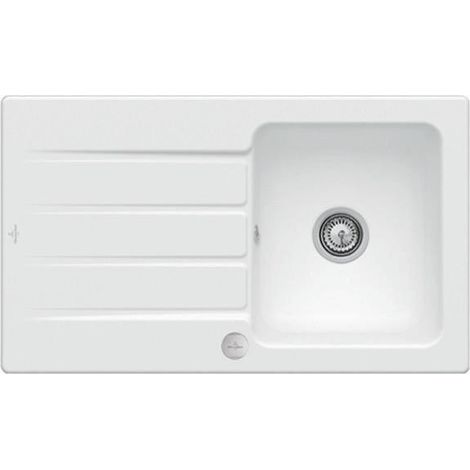 V&B Spüle ARCHITECTURA 50 860x510mm Exzenterbetätigung stone white (1/2)