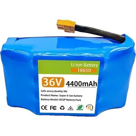 Batterie Lithium-Ion, capacité 10000mAh, tension 36V, 36V 4400mAh, 3.6V-d (1/2)