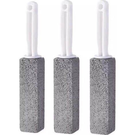 Pierre ponce pour le nettoyage des toilettes, pierres ponces avec poignées (lot de 3) (1/4)