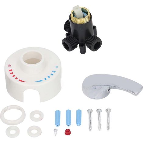 Robinet mélangeur thermostatique à filetage G1/2 pour chauffe-eau électrique, mitigeur eau chaude/eau froide pour usage domestique et hôtelier (1/4)