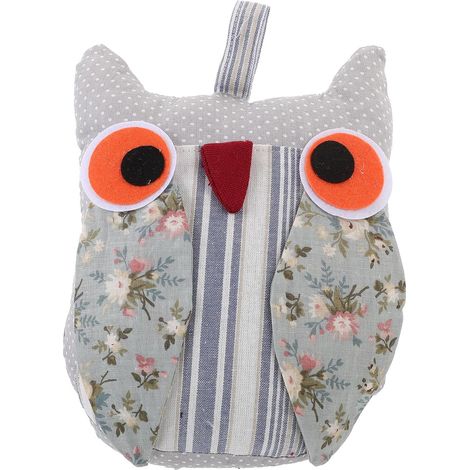 Butée de porte en tissu Unomor avec motif hibou rembourrage (1/5)